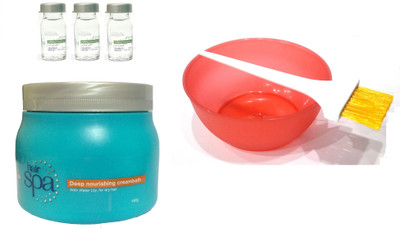 

L'Oreal Paris Hair Spa Set of 6 (Deep Nourishing Mask+ Purifying Ampoules+ Mixing Bowl+ Applicator Brush)(Set of 2)