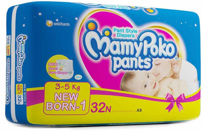 

MamyPoko Pant Style Diapers - New Born(32 Pieces)