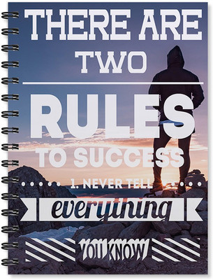 

100yellow A5 Notebook(Motivational Quote Printed A5 Size High Definition Personal & Office Stationary, Multicolor)