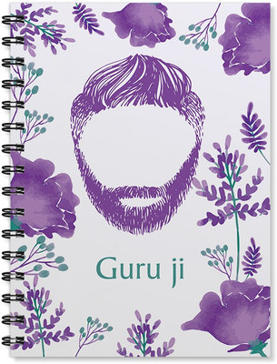 

100yellow A5 Notebook(Beard Printed, Multicolor)