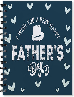 

100yellow A5 Notebook(Happy Father’s Day Printed Wire Bound High Qualit-Gift For Dad/Father/Uncle, Multicolor)