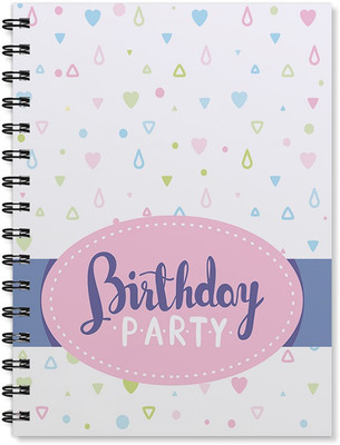 

100yellow A5 Notebook(Birthday Party Printed, Multicolor)
