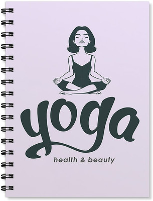 

100yellow A5 Notebook(Yoga Printed Wire Bound Spiral Book With Ruled Sheets Book -A5 Size, Multicolor)
