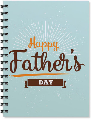 

100yellow A5 Notebook(Happy Father’s Day Printed Wire Bound Spiral - Gift For Dad/Father/Uncle, Multicolor)