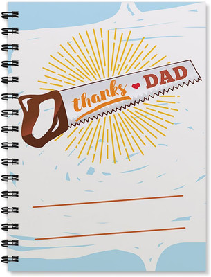 

100yellow A5 Notebook(Thanks Dad Print - Gift For Dad/Father, Multicolor)