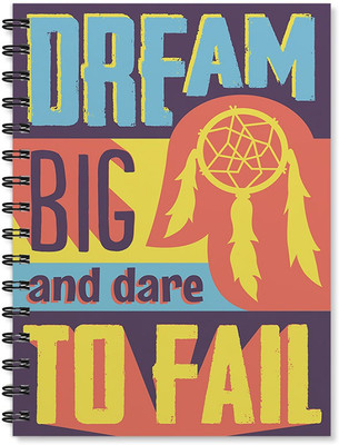 

100yellow A5 Notebook(Inspirational Quote Printed A5 Size High Definition Personal & Office Stationary -A5 Size, Multicolor)