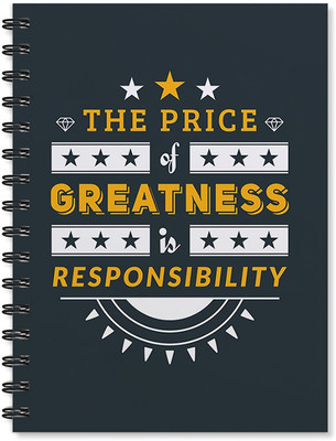 

100yellow A5 Notebook(Inspirational Quote Printed A5 Size High Definition Personal & Office Stationary -A5 Size, Multicolor)