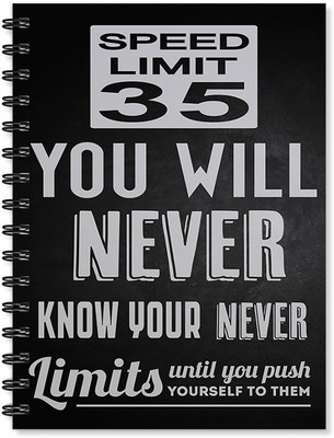

100yellow A5 Notebook(Motivational Quote Printed Wire Bound Spiral Book With Ruled Sheets Book -A5 Size, Multicolor)