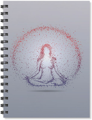

100yellow A5 Notebook(A5 Size Yoga Printed Wire Bound Spiral Book With Ruled Sheets Book, Multicolor)