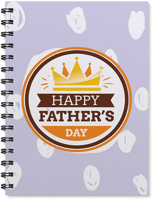 

100yellow A5 Notebook(Happy Father’s Day Printed Size Wire Bound - Gift For Dad/Father/Uncle, Multicolor)
