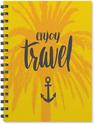 

100yellow A5 Notebook(Inspirational Quote Printed Wire Bound Spiral Book With Ruled Sheets - A5 Size, Multicolor)