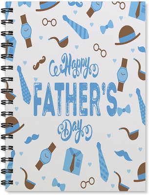 

100yellow A5 Notebook(Happy Father’s Day Print Wire Bound High Qualit-Gift For Dad/Father/Uncle, Multicolor)