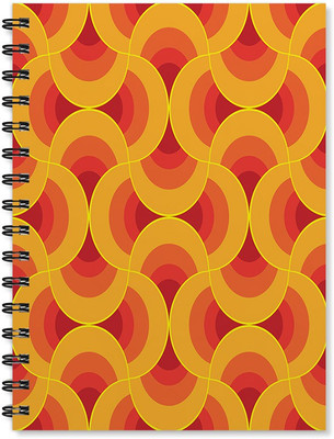 

100yellow A5 Notebook(Wire Bound Spiral Printed Book With Ruled Sheets Book -A5 Size, Multicolor)