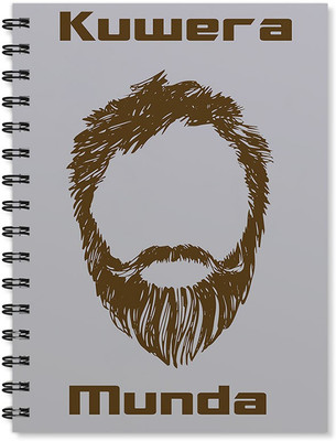 100yellow A5 Notebook(Beard Printed wire bound High quality Designer, Multicolor)