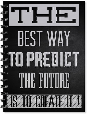 

100yellow A5 Notebook(A5 Size Motivational Quote Printed Wire Bound Spiral Book With Ruled Sheets Book, Multicolor)