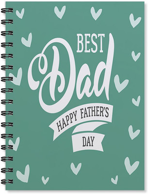 

100yellow A5 Notebook(Best Dad Printed Wire Bound Spiral-Ideal For Father’s Day, Multicolor)