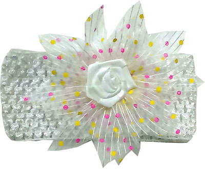 

Bunny Collections White Butterfly Hairband for baby girls Head Band(White)