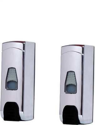 

RoyaL Indian Craft Set of 2 Milky Silky 250 ml Soap, Gel, Shampoo, Conditioner Dispenser(Silver)