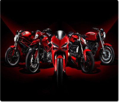 

Maison N Mode Red Ducati Bike rectangle Mouse Pad Mousepad(Multicolor)