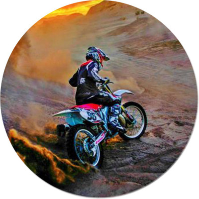 

Maison N Mode 96 Stunt Man Round Mouse Pad Mousepad(Multicolor)