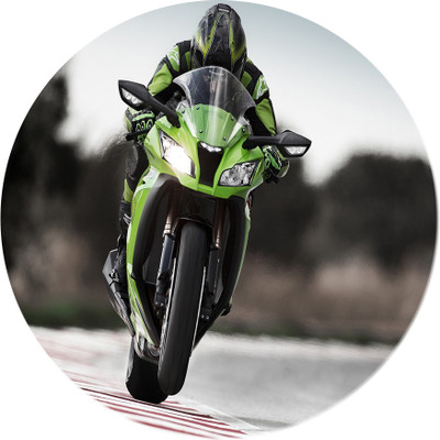 

Maison N Mode Green CBR Bike Round Mouse Pad Mousepad(Multicolor)