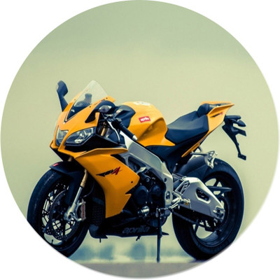 

Maison N Mode Yellow KTM Round Mouse Pad Mousepad(Multicolor)