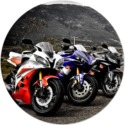 

Maison N Mode R15 Bike Round Mouse Pad Mousepad(Multicolor)
