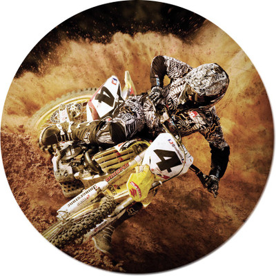 

Maison N Mode White 4 Bike Round Mouse Pad Mousepad(Multicolor)