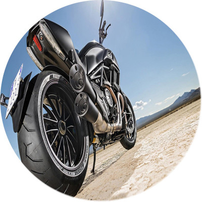 

Maison N Mode Blk Back Bike Round Mouse Pad Mousepad(Multicolor)