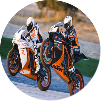 

Maison N Mode RCB KTM Bike Round Mouse Pad Mousepad(Multicolor)