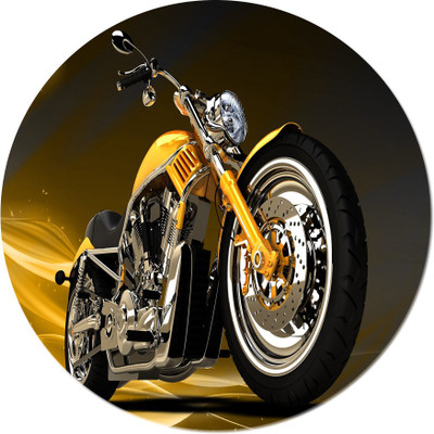 

Maison N Mode Yelow Ducati Bike Round Mouse Pad Mousepad(Multicolor)