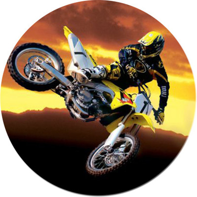 

Maison N Mode Stunt Man Bike Round Mouse Pad Mousepad(Multicolor)