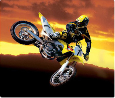 

Maison N Mode Stunt Man Bike rectangle Mouse Pad Mousepad(Multicolor)