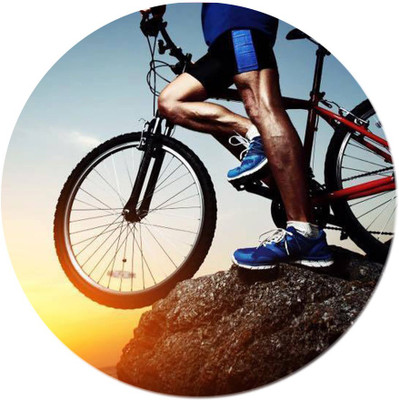 

Maison N Mode Cycle Man Round Mouse Pad Mousepad(Multicolor)