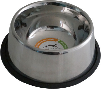 

Pets Empire Jumbo Round Steel Pet Bowl(900 ml Silver)