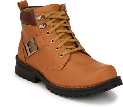 

HEERA SOHAN TAN BOOT SHOES Outdoors For Men(Tan