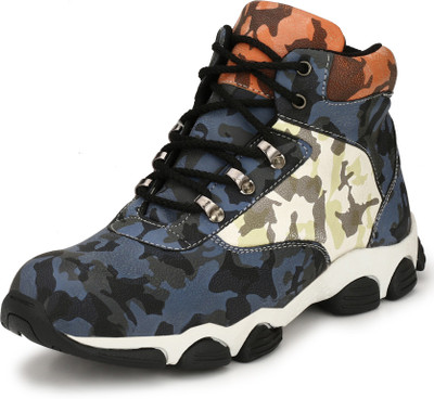 

Eego Italy Steel Toe Safety shoes Boots For Men(Blue