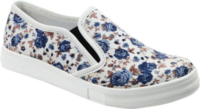 

Shompy Slip On Sneakers For Women(Blue, White