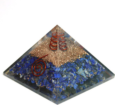 

Reiki Crystal Products Lapis Lazuli Orgone Pyramids Reiki Healing Gemstone Decorative Showpiece - 4 cm(Crystal, Blue)