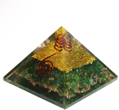 

Reiki Crystal Products Green Aventurine Orgone Pyramids Reiki Healing Gemstone Decorative Showpiece - 4 cm(Crystal, Green)