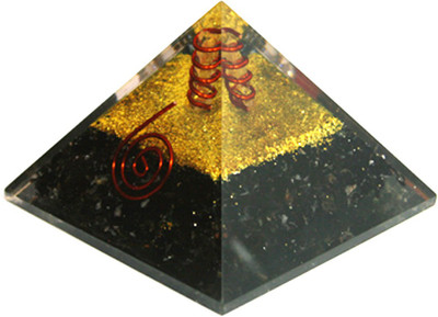 

Reiki Crystal Products Black Tourmaline Orgone Pyramids Reiki Healing Gemstone Decorative Showpiece - 4 cm(Crystal, Black)