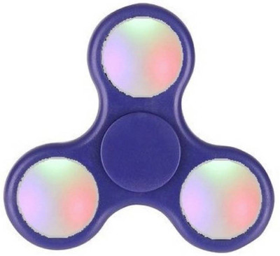 

Tiny's World LED Light Fidget Spinner with Switch Plastic EDC Hand Spinner For Autism and ADHD Relief Focus Anxiety Stress(Blue)