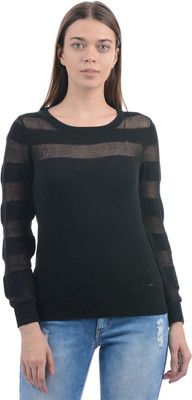 

Pepe Jeans Solid Women's Round Neck Black T-Shirt