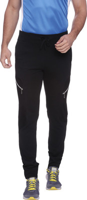 CAMPUS SUTRA Solid Men Black Track Pants