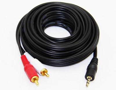 

SAFEBUY TV-out Cable SAFEBUY 1.5 Meter 3.5mm Male To 2 RCA Male Stereo Audio Cable For Tablet, Mobile, MP3 Player, Computer, TV(Safebuy, For TV, 1.5 m)