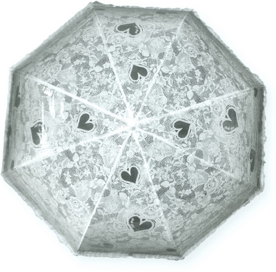 

DesiCult PVC LoveGaze DCUMB31 Umbrella(White)