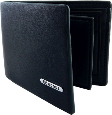 

WOODS Men Green Artificial Leather, Fabric Wallet(7 Card Slots)