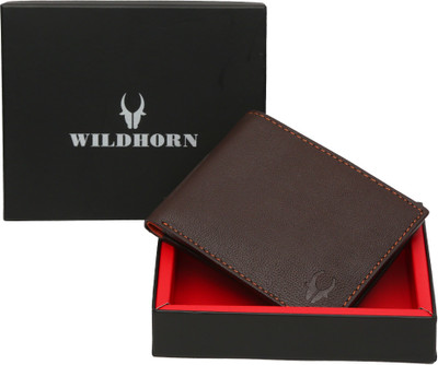 

WildHorn Men Brown Genuine Leather Wallet(6 Card Slots)