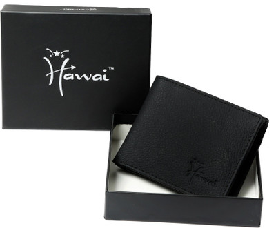 

Hawai Men Black Genuine Leather Wallet(6 Card Slots)