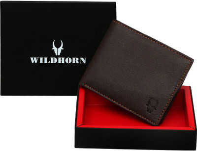 

WildHorn Men Brown Genuine Leather Wallet(6 Card Slots)